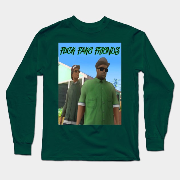 Big Smoke and Ryder Long Sleeve T-Shirt by Vish artd